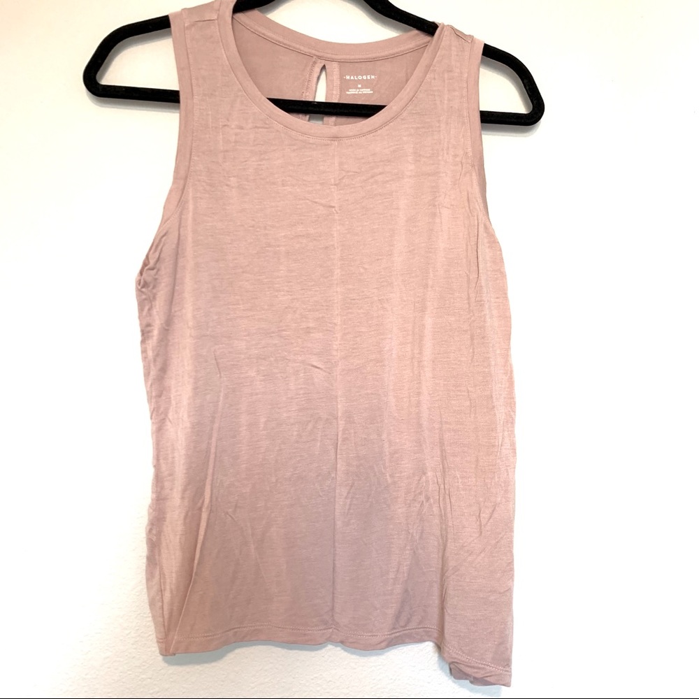 Halogen blush tank top Medium
